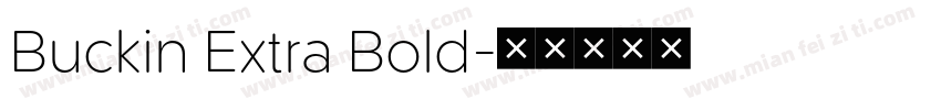 Buckin Extra Bold字体转换